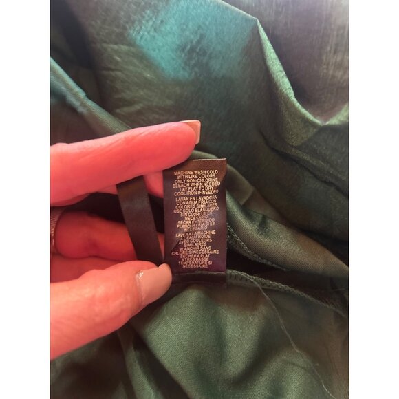 WICKED Hunter Green Shimmer Dress Size 12 Bow Detail Witchy Ballet Core Whimsy - Picture 8 of 15